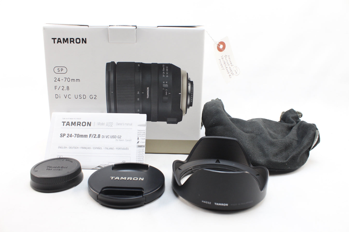 【中古(used)】タムロン SP 24-70mmF2.8 Di VC USD G2 (ニコンFマウント)Model A032