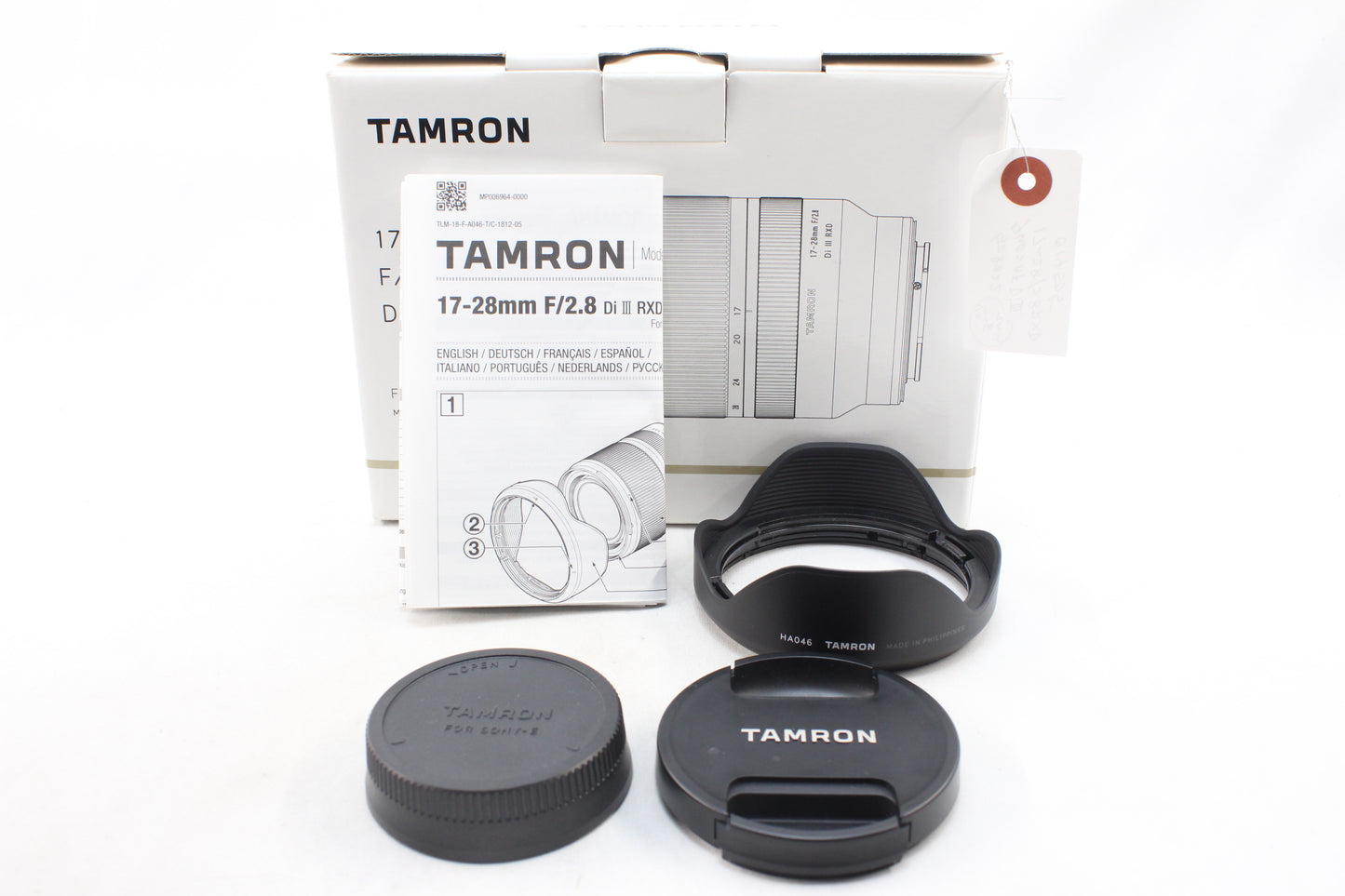 【中古(used)】タムロン 17-28mmF2.8 Di III RXD (ソニーEマウント) Model A046