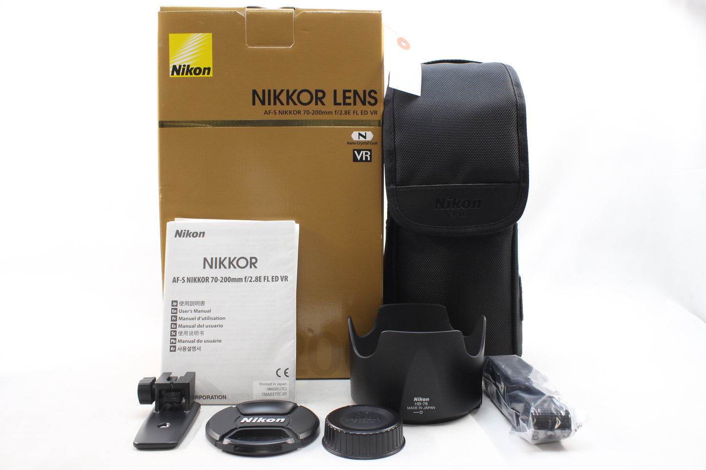 【中古(used)】ニコン AF-S 70-200mmF2.8E FL ED VR