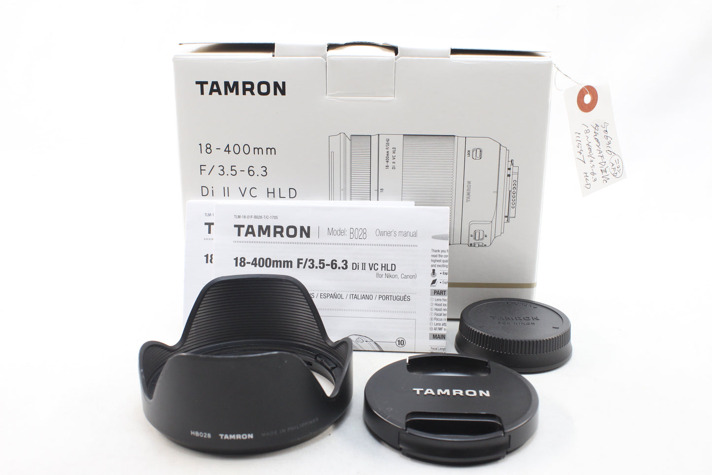 【中古(used)】タムロン 18-400mmF3.5-6.3 DiII VC HLD (ニコンFマウント/APS-C) Model B028