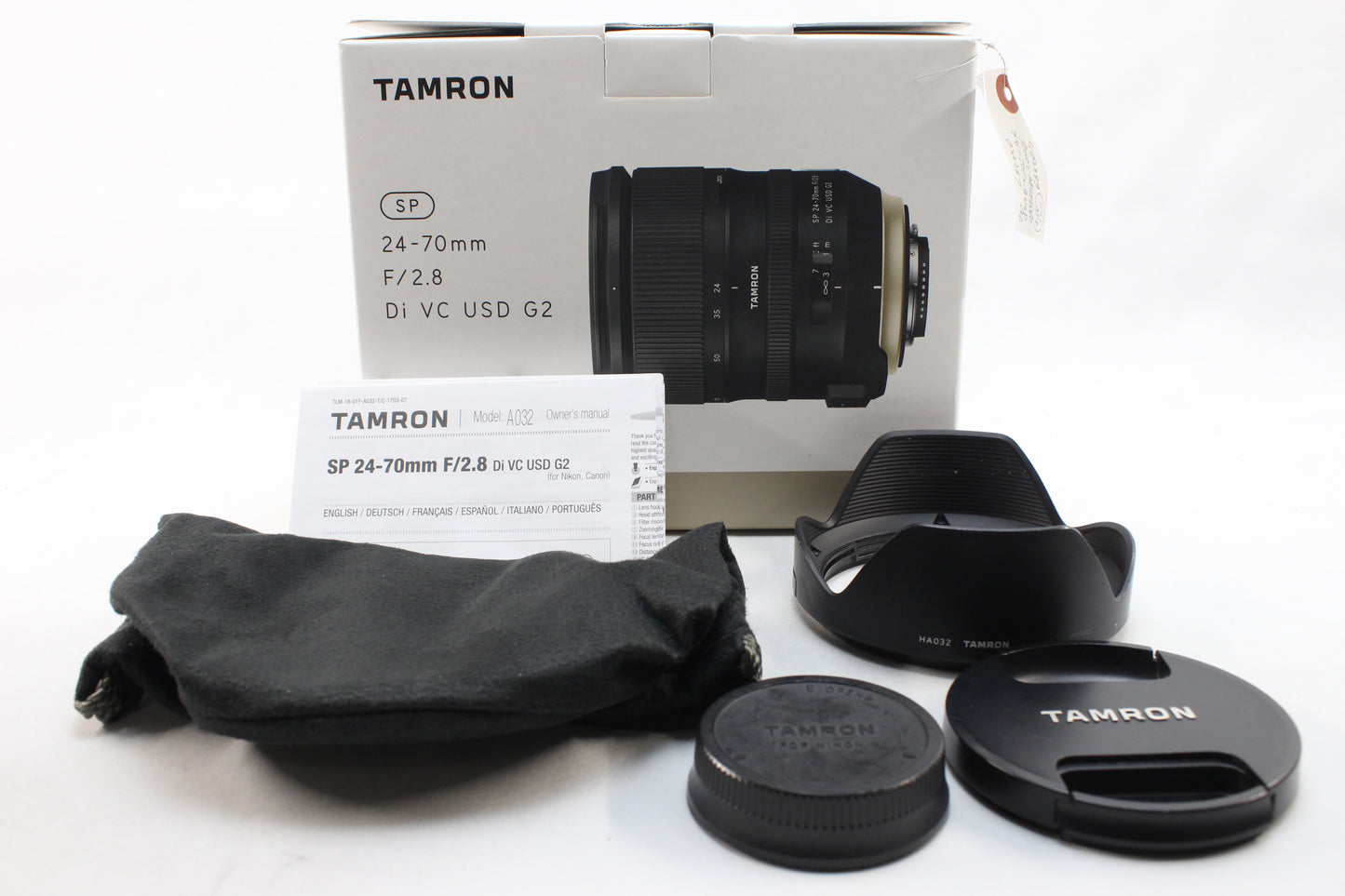 【中古(used)】タムロン SP 24-70mmF2.8 Di VC USD G2 (キヤノンEFマウント) Model A032