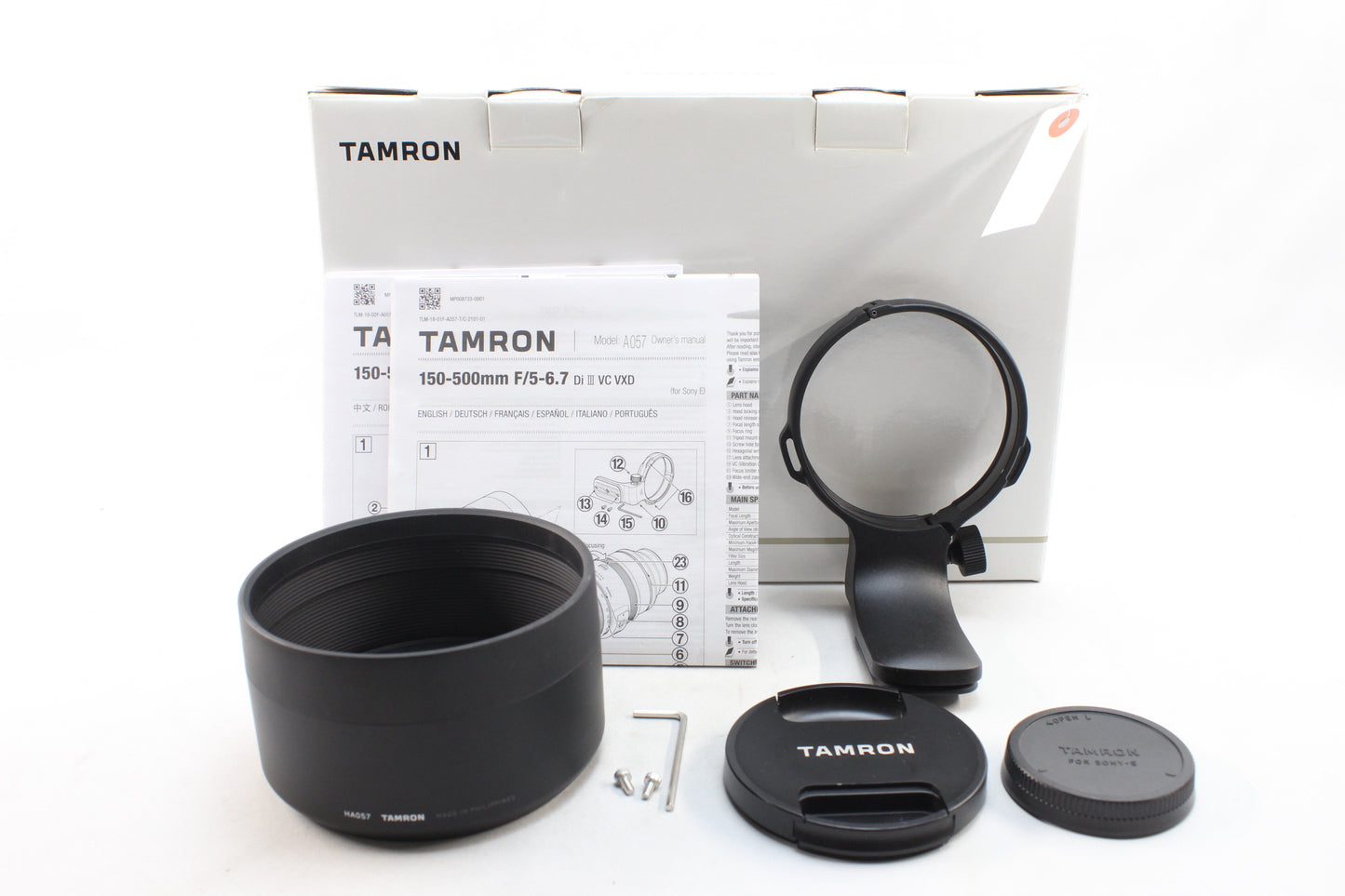 【中古(used)】タムロン 150-500mmF5-6.7 Di III VC VXD (ソニーEマウント) Model A057