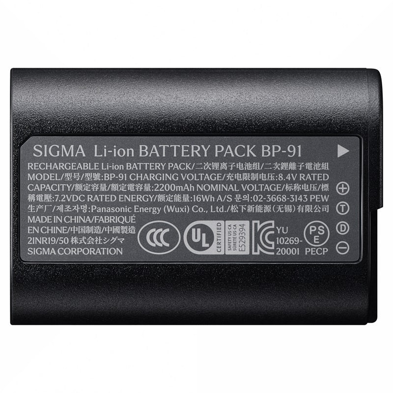 シグマ LI-ION BATTERY BP-91