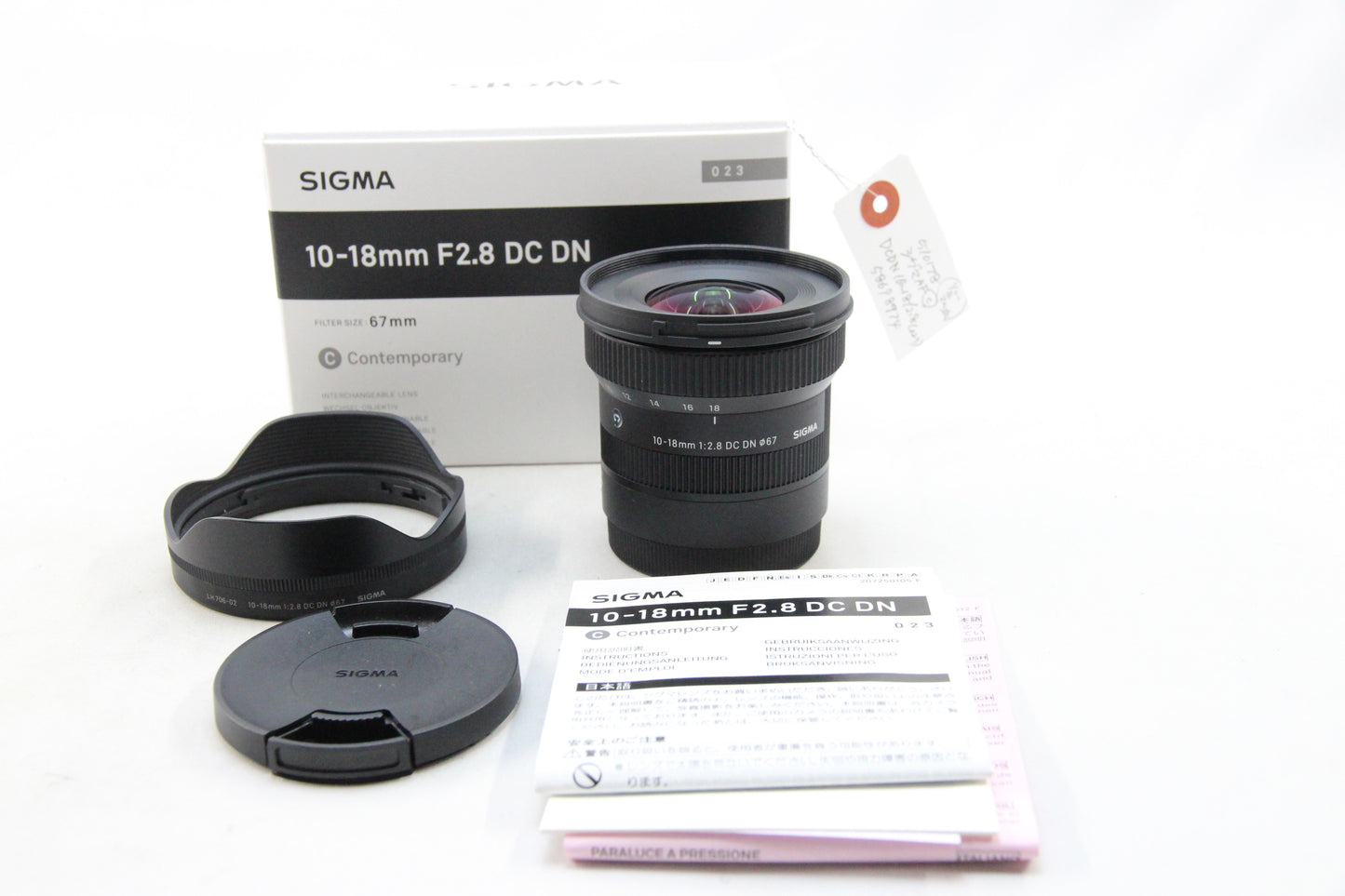 【中古(used)】シグマ 10-18mm F2.8 DC DN C APS-C ソニーEマウント