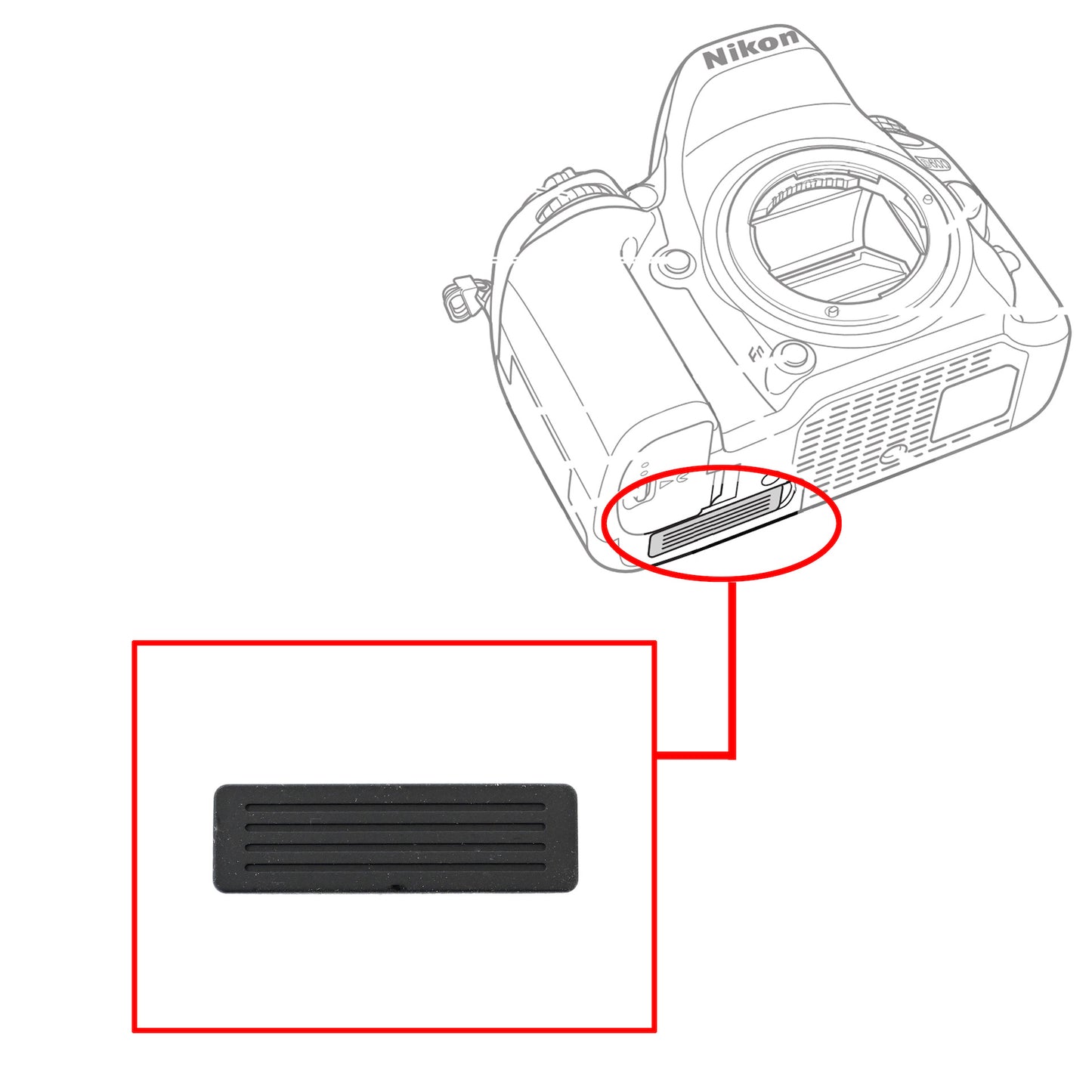 ニコン D7000/D600/D610 MB-D11/14用接点カバー(RPF0222)