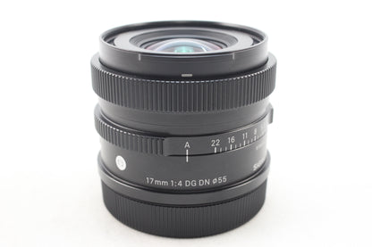 【中古(used)】シグマ 17mmF4 DG DN | Contemporary (Lマウント)