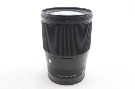 【中古(used)】シグマ 16mmF1.4 DC DN | Contemporary (ソニーＥマウント/APS-C)