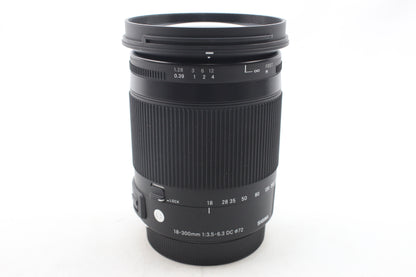 【中古(used)】シグマ 18-300mmF3.5-6.3 DC MACRO HSM | Contemporary (キヤノンEFマウント/APS-C)