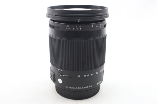 【中古(used)】シグマ 18-300mmF3.5-6.3 DC MACRO HSM | Contemporary (キヤノンEFマウント/APS-C)