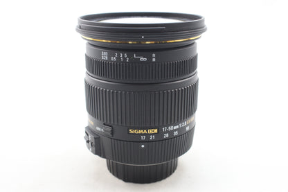 【中古(used)】シグマ 17-50mmF2.8 EX DC OS HSM (ニコンFマウント/APS-C)