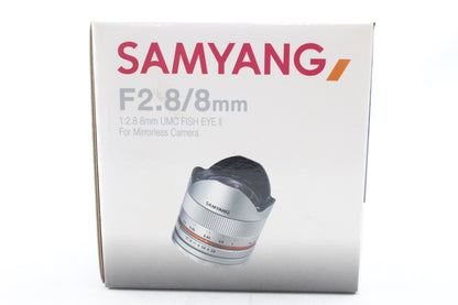 サムヤン 8mm F2.8 UMC Fish-eyeII (フジXマウント/シルバー) ≪新品処分品≫