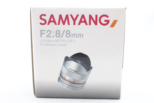 サムヤン 8mm F2.8 UMC Fish-eyeII (フジXマウント/シルバー) ≪新品処分品≫