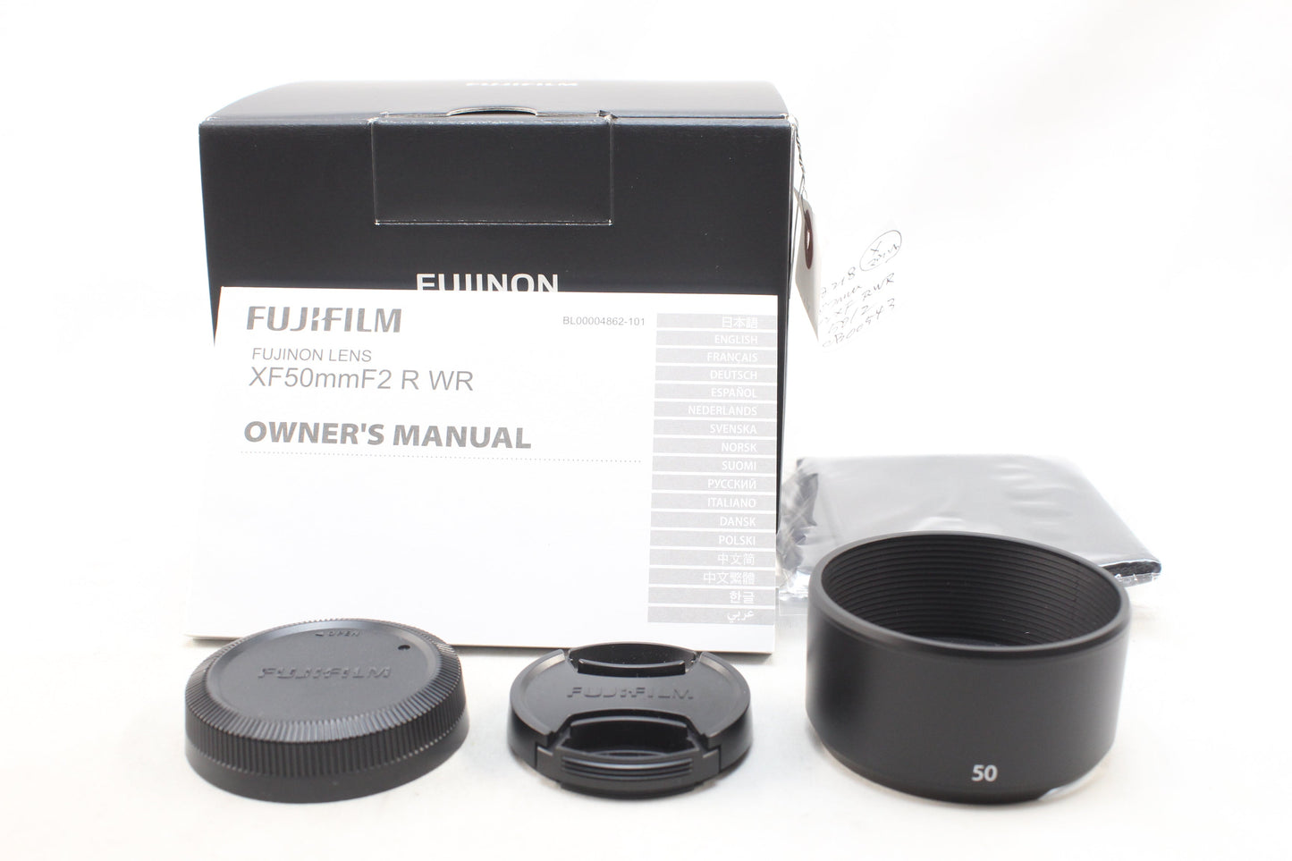 【中古(used)】フジフイルム XF 50mmF2 R WR