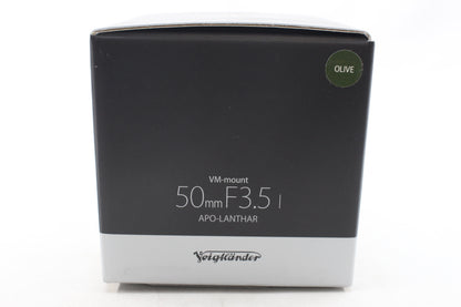 フォクトレンダー APO-LANTHAR 50mm F3.5 Limited VM (オリーブ) ≪新品処分品≫
