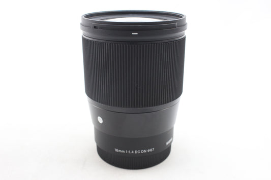 【中古(used)】シグマ 16mmF1.4 DC DN | Contemporary (ソニーＥマウント/APS-C)