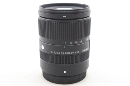 【中古(used)】シグマ 18-50mmF2.8 DC DN | Contemporary (フジフィルムXマウント)