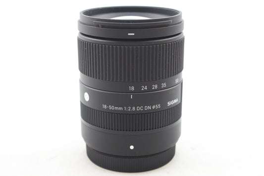 【中古(used)】シグマ 18-50mmF2.8 DC DN | Contemporary (フジフィルムXマウント)