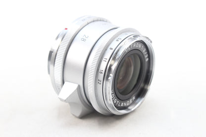 【中古(used)】フォクトレンダー ULTORON Vintage Line 28mmF2 Aspherical VM（Type II）