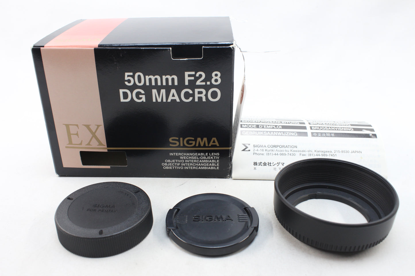 【中古(used)】シグマ MACRO 50mmF2.8 EX DG (ペンタックスKマウント)