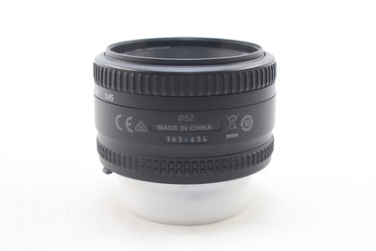 【中古(used)】ニコン AF 50mmF1.8 (D)
