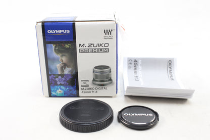 【中古(used)】オリンパス M.ZUIKO DIGITAL 45mmF1.8