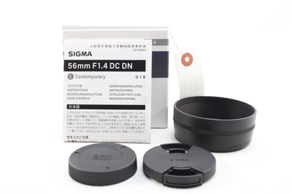 【中古(used)】シグマ 56mmF1.4 DC DN | Contemporary (マイクロフォーサーズ)