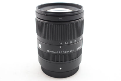 【中古(used)】シグマ 18-50mmF2.8 DC DN | Contemporary (フジフィルムXマウント)