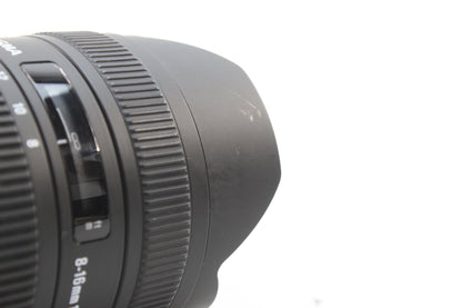 【中古(used)】シグマ 8-16mmF4.5-5.6 DC HSM (キヤノンEFマウント/APS-C)
