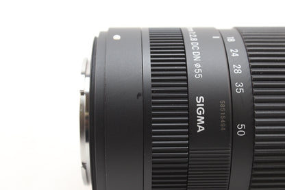 【中古(used)】シグマ 18-50mmF2.8 DC DN | Contemporary (フジフィルムXマウント)