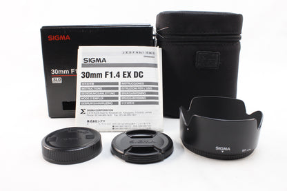 【中古(used)】シグマ 30mmF1.4 EX DC (ペンタックスKマウント/APS-C)