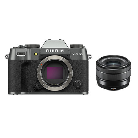 FUJIFILM X-T50 XC15-45mmレンズキット (チャコールシルバー)