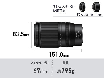 ニコン NIKKOR Z 70-180mm F2.8