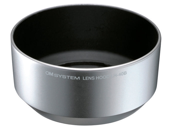 OM SYSTEM レンズフード LH-40B (シルバー)