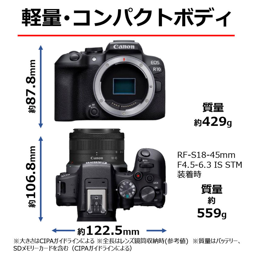 キヤノン EOS R10・ボディー