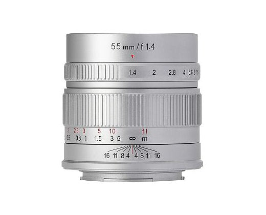 七工匠 7Artisans 55mm F1.4 (ソニーE（APS-C）マウント/シルバー)