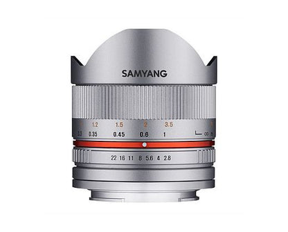 サムヤン 8mm F2.8 UMC Fish-eyeII (フジXマウント/シルバー) ≪新品処分品≫