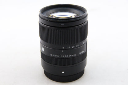 【中古(used)】SIGMA 18-50mm F2.8 DC DN © FUJI Xマウント