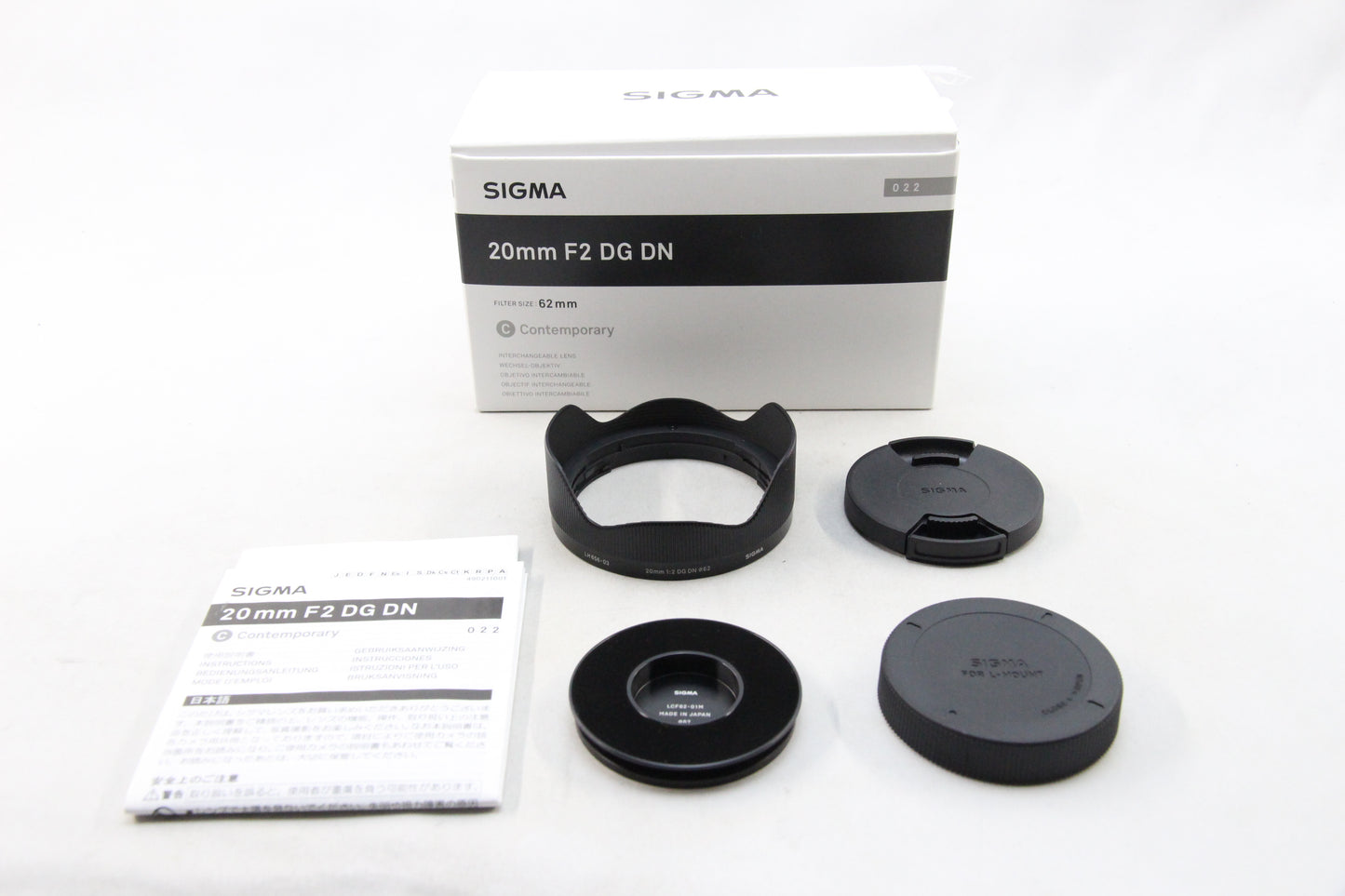 【中古(used)】SIGMA 20mm F2 DG DN Lマウント
