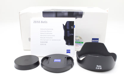 【中古(used)】カールツァイス Batis 18mmF2.8 （ソニー Eマウント）