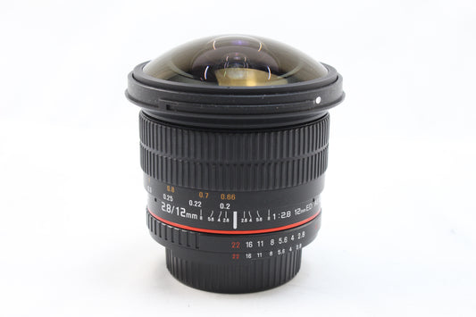 【中古(used)】サムヤン 12mmF2.8 ED AS NCS FISH-EYE (ニコンFマウント)