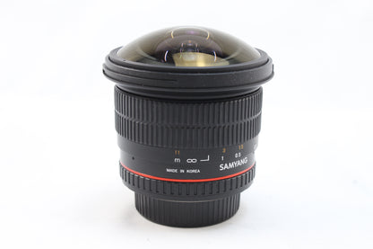 【中古(used)】サムヤン 12mmF2.8 ED AS NCS FISH-EYE (ニコンFマウント)