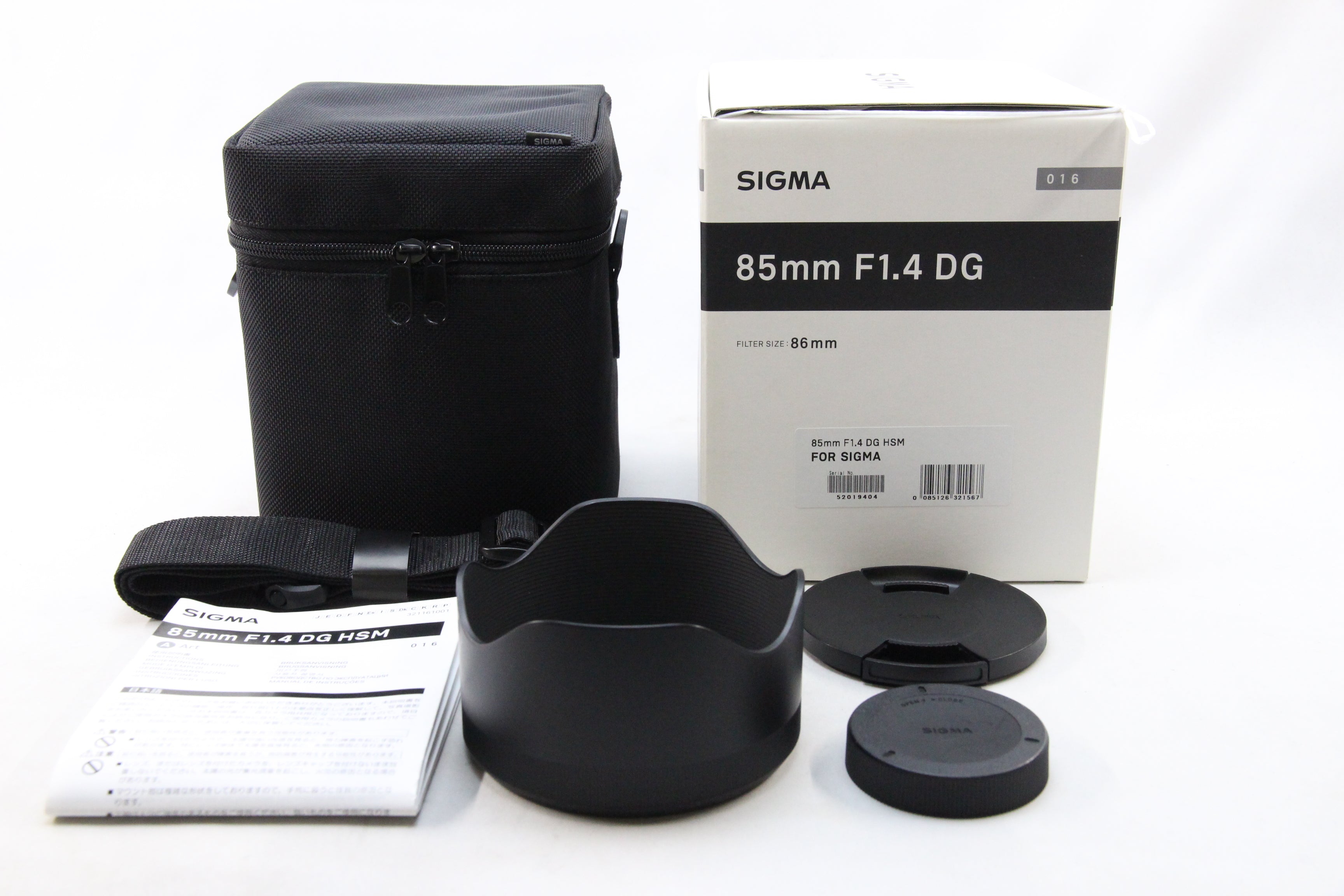 中古(used)】SIGMA 85mm F1.4 DG HSM SA-mount – トキワカメラ
