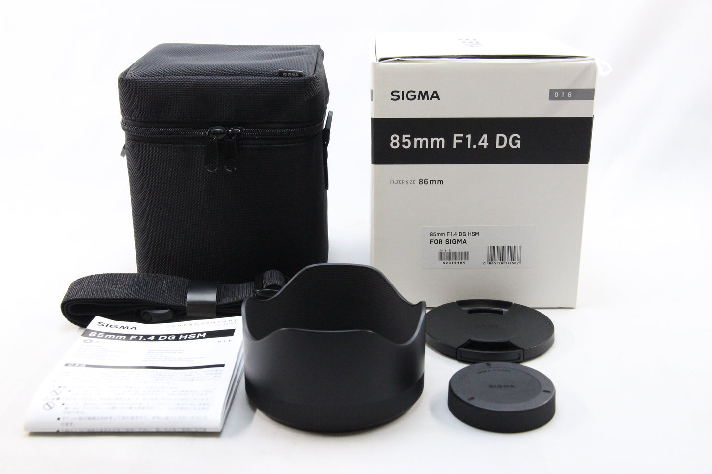【中古(used)】SIGMA 85mm F1.4 DG HSM SA-mount