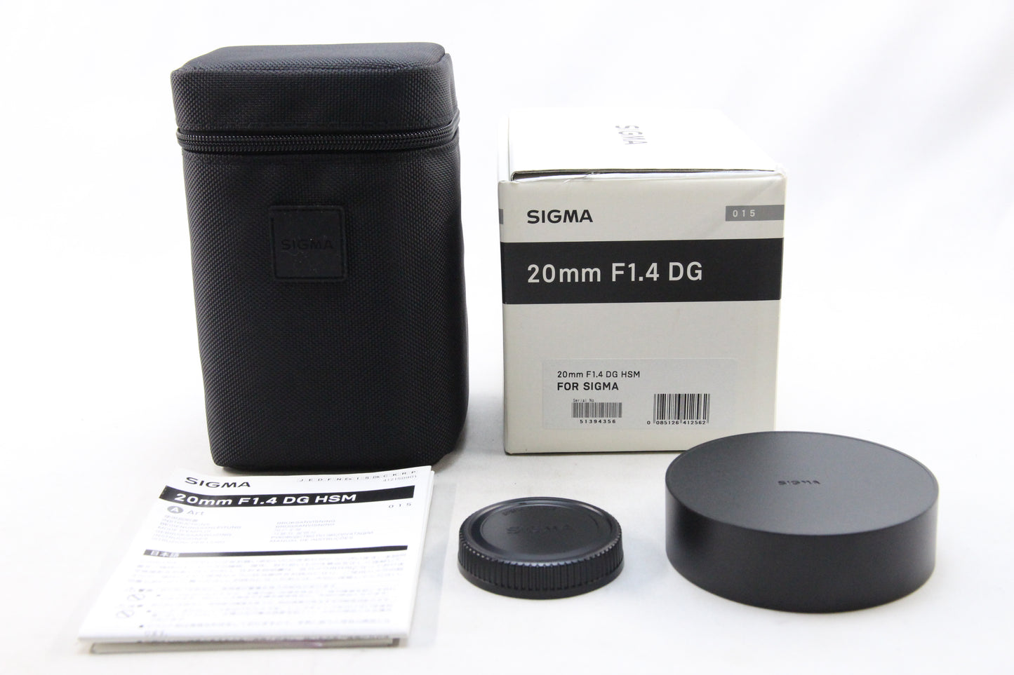 【中古(used)】SIGMA 20mm F1.4 DG HSM SA-mount