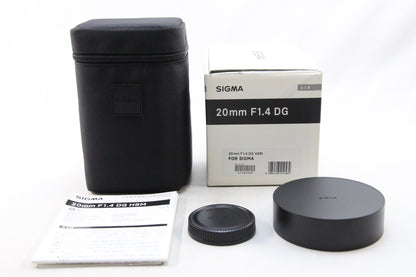 【中古(used)】SIGMA 20mm F1.4 DG HSM SA-mount