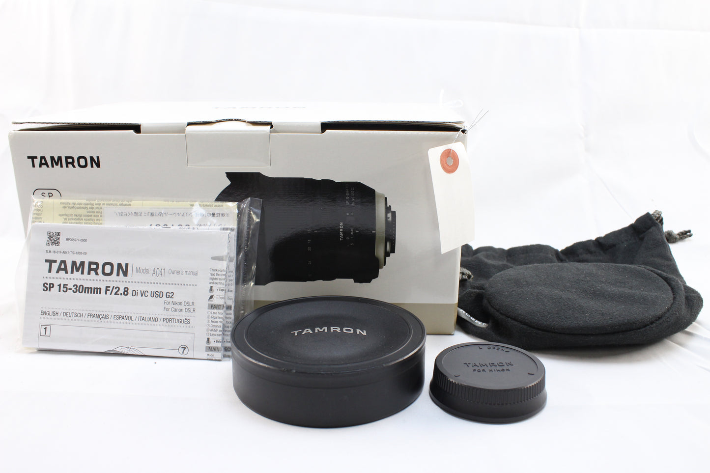 【中古(used)】タムロン SP 15-30mmF2.8 Di VC USD G2 (ニコンFマウント) Model A041