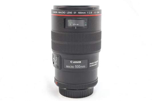 【中古】キヤノン EF 100mmF2.8 L マクロ IS USM