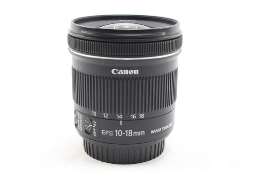 【中古】キヤノン EF-S 10-18mmF4.5-5.6 IS STM