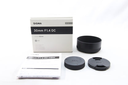 【中古(used)】SIGMA 30mm F1.4 DC HSM K-mount