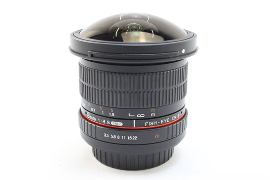 【中古(used)】サムヤン 8mmF3.5 Fish-eye CS II (ソニー Aマウント/APS-C)